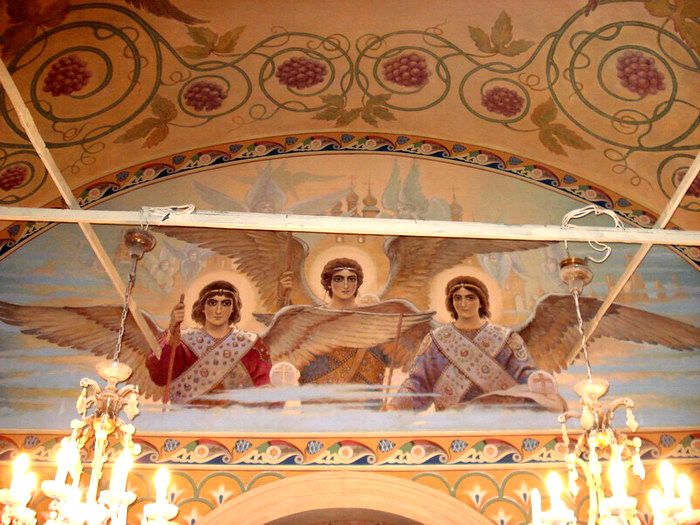 В.М. Васнецов. «Преддверие Рая». Роспись западной стены главного алтаря Предтеченского храма на Пресне