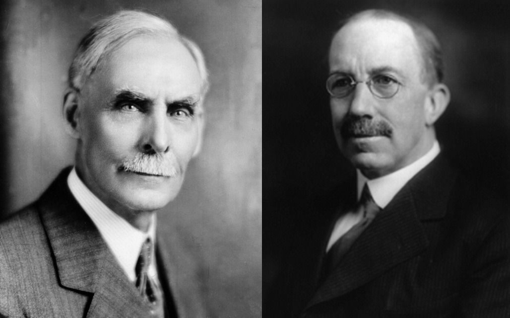 Инициаторы принятия «сухого закона» в США Эндрю Волстед (слева) и Уэйн Уиллер.