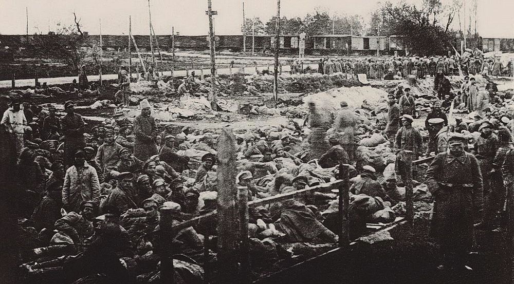 Советские пленные, взятые под Радзымином