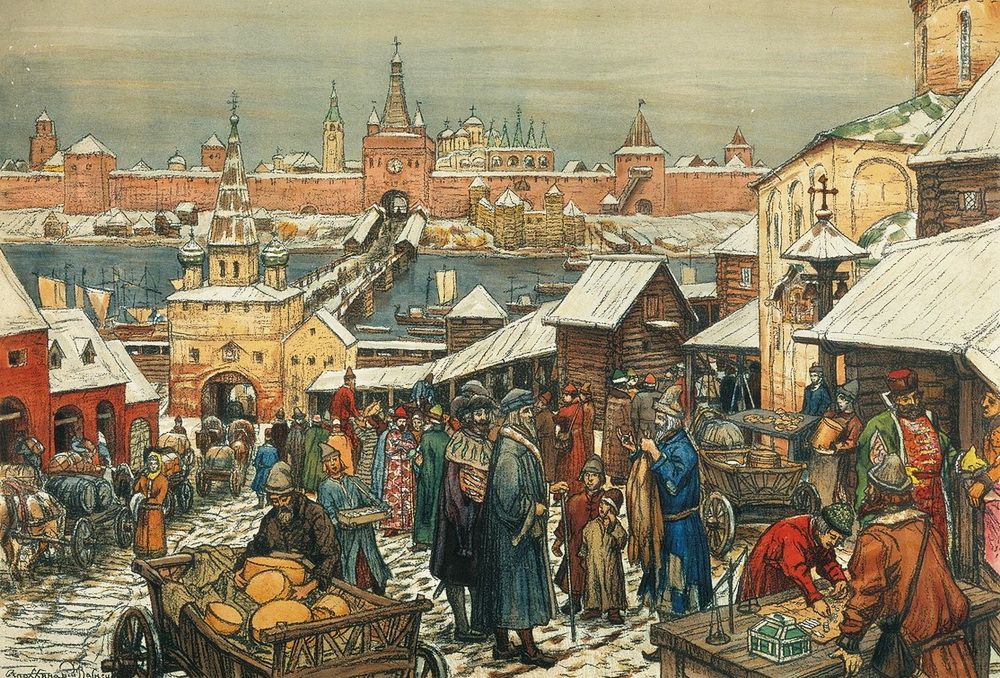 Новгородский Торг – самое оживленное место в городе. Источник arzamas.academy