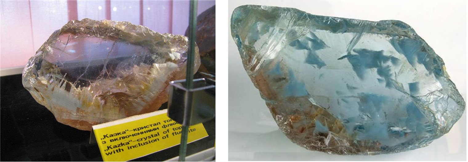 Топазы «Сказка» и «Академик Ферсман»