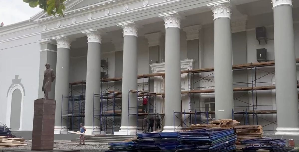 Здание Филармонии в Мариуполе уже восстановлено