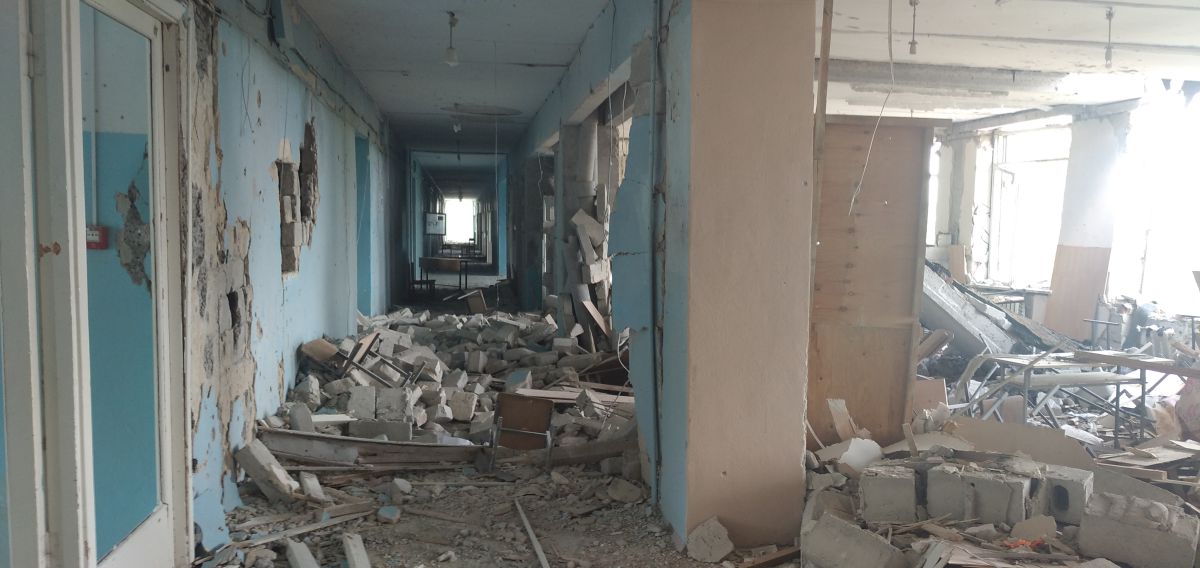 Разные корпуса Электромеханического техникума пострадали по-разному