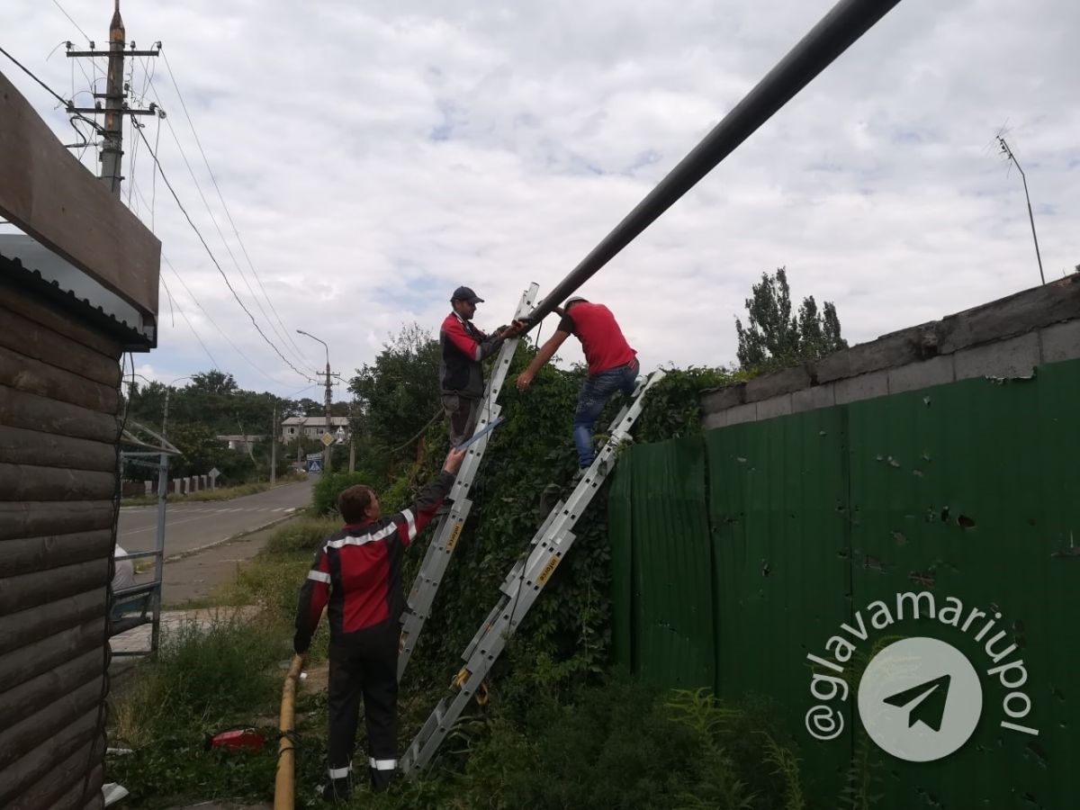 Замена газовых труб в районе Слободки