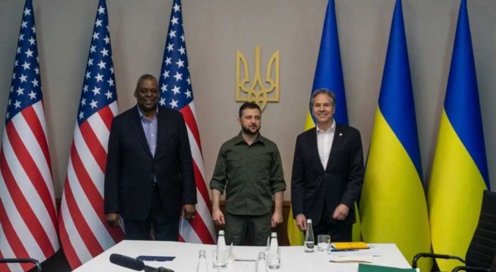 2022-й. 25 апреля. Говорят, что встречались в Киеве. Чему в эти дни радоваться министру обороны США, секретарю Госдепа и президенту Украины?