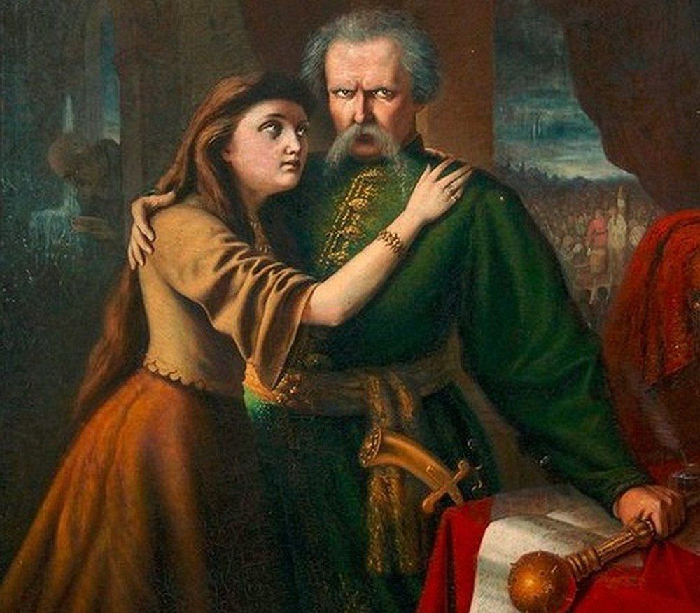 «Портрет гетмана Ивана Мазепы и Мотри Кочубей». Художник Николай Шустов.