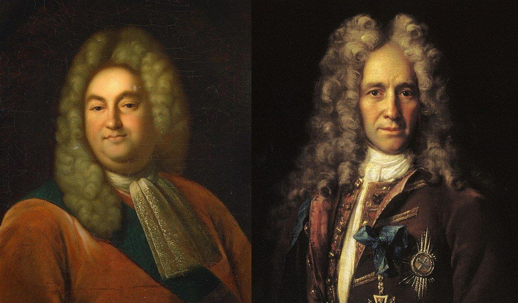 П.П. Шафиров (слева) и Г.И. Головкин