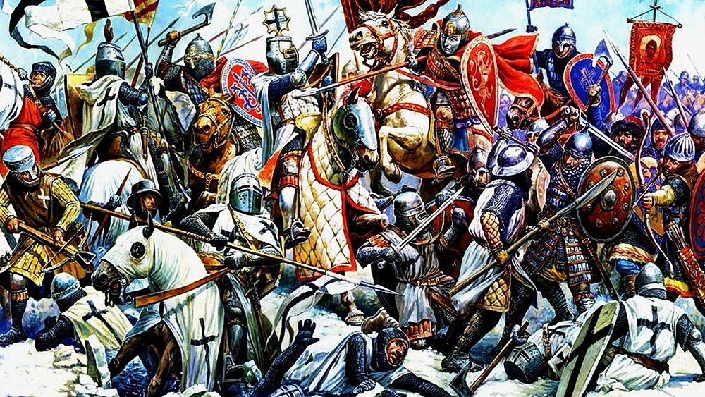 Битва русичей с крестоносцами