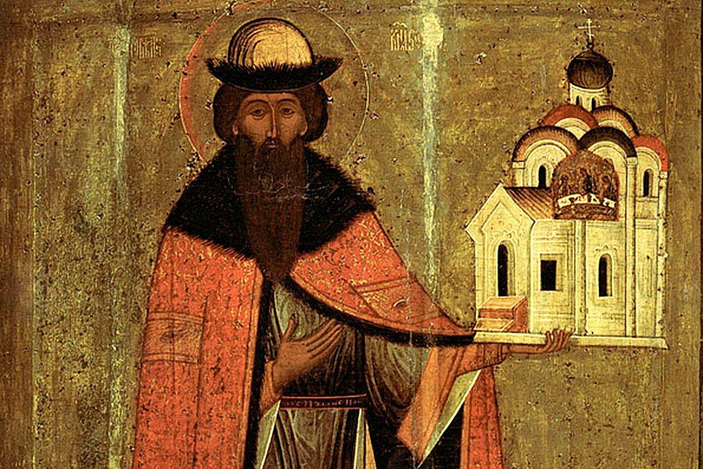 Святой благоверный князь Довмонт, в крещении Тимофей, был не только отважным воином, но и строителем многих церквей. Старинная икона