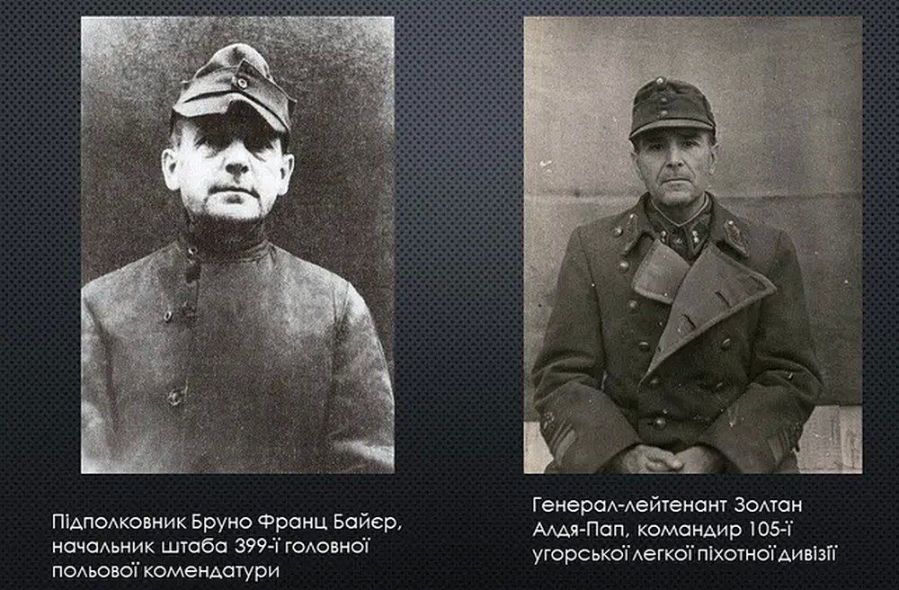 Непосредственные виновники уничтожения Корюковки. Корюковский исторический музей