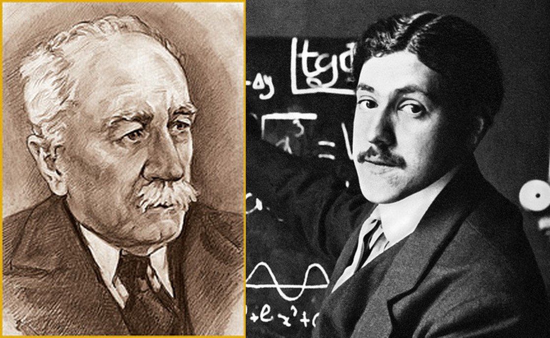 Преподаватель ХТИ Г.Ф. Проскура (слева) и будущий французский авиаконструктор Марсель Дассо, оказавшие влияние на становление М.И. Гуревича