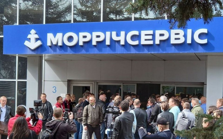 Штурм офиса ГП «Морречсервис»