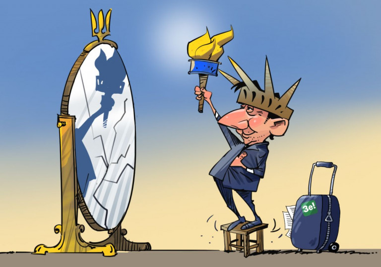 Карикатура, художник Илья ГЕЛЬД