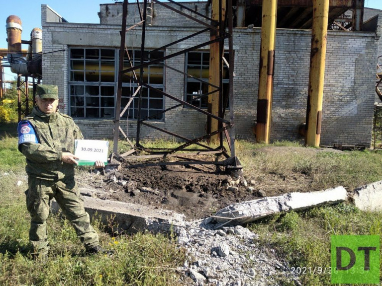 Последствия обстрела ВСУ шахты им. Засядько 30 сентября 2021 года