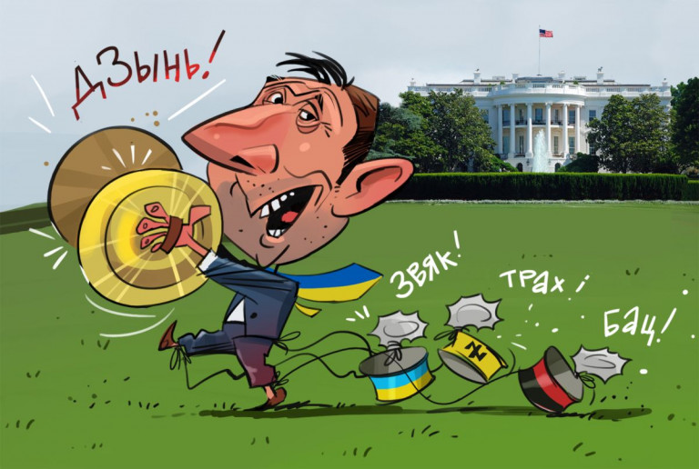 Карикатура, художник Илья ГЕЛЬД