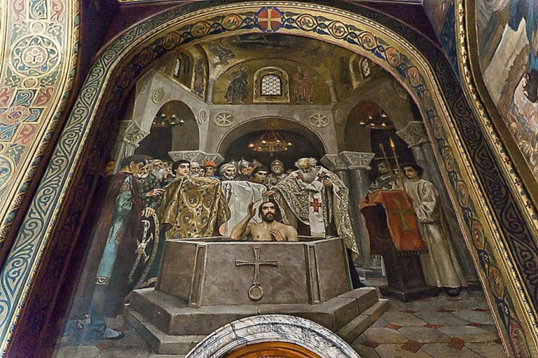 В.М. Васнецов, «Крещение святого князя Владимира»