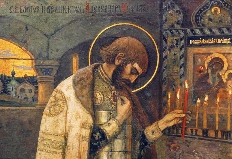 «Князь Александр Невский». Художник Михаил Нестеров (фрагмент картины)