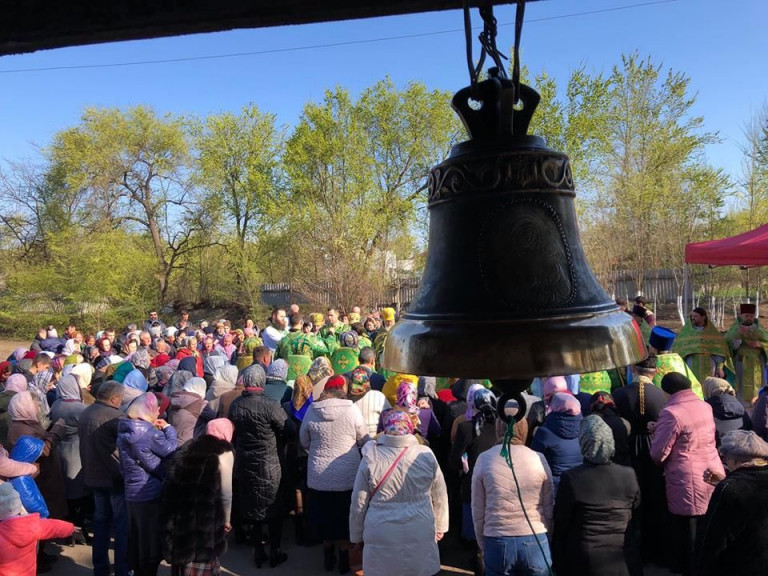 Община УПЦ МП в Сарате, освящение новой, временной, церкви