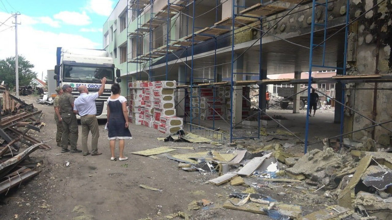 Ремонт школы в посёлке Сартана (Ильичёвский район Мариуполя)