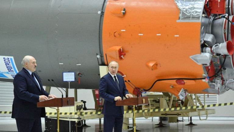 Пресс-конференция Лукашенко и Путина на космодроме «Восточный». Источник: kremlin.ru