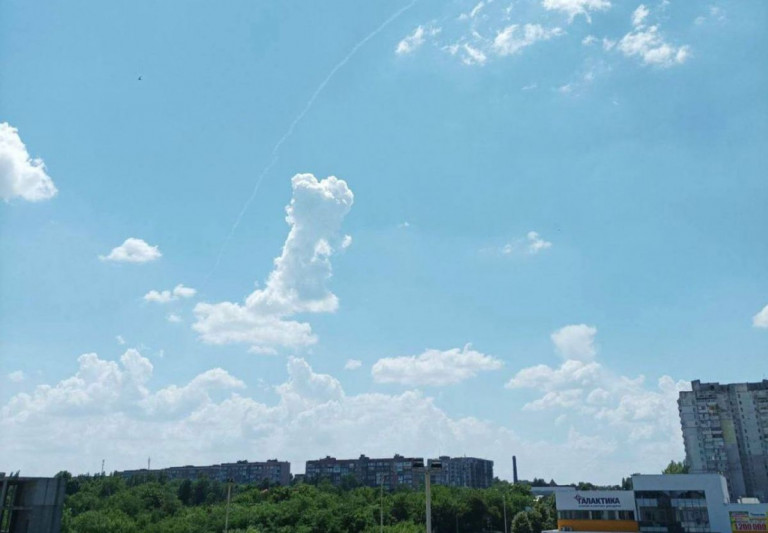 Работа ПВО на Донецком сегодня, в День России