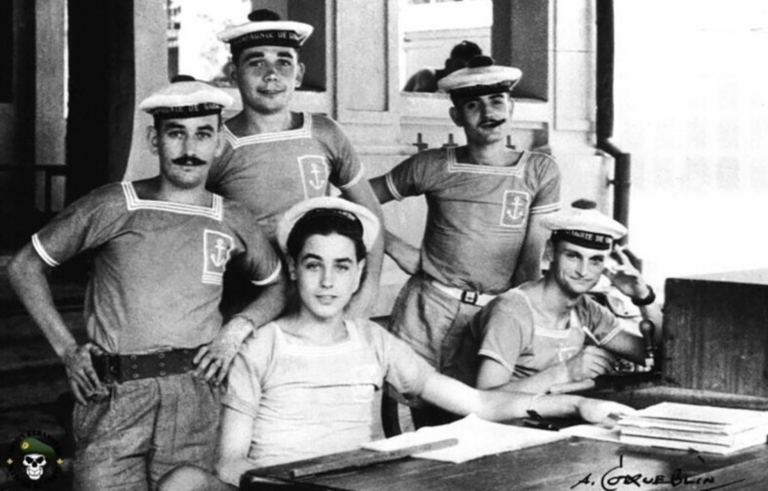 На заглавном фото: В ранней юности Ален Делон искал приключений в качестве колонизатора в Индокитае. В старости он жалеет, что не имеет сил стать карателем на Украине…