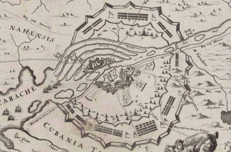 План Азовской крепости в XVII веке