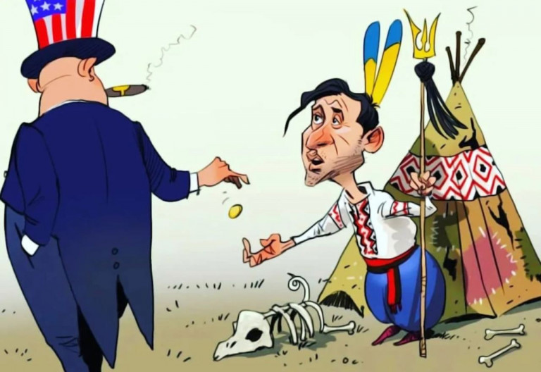 Заглавная иллюстрация: Цена незалежности Украины, художник И. Гельд