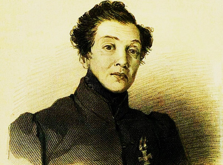 Заглавная иллюстрация: штабс-ротмистр в отставке, Георгиевский кавалер Н.А. Дурова