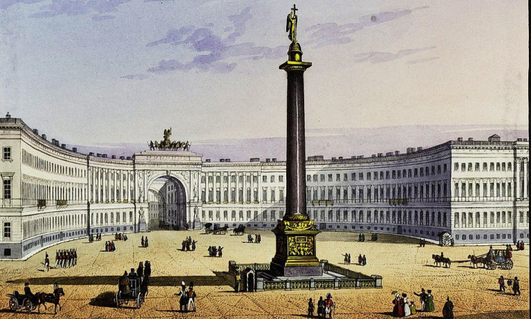 Здание Главного штаба на Дворцовой площади в Санкт-Петербурге. Ныне – штаб Западного военного округа