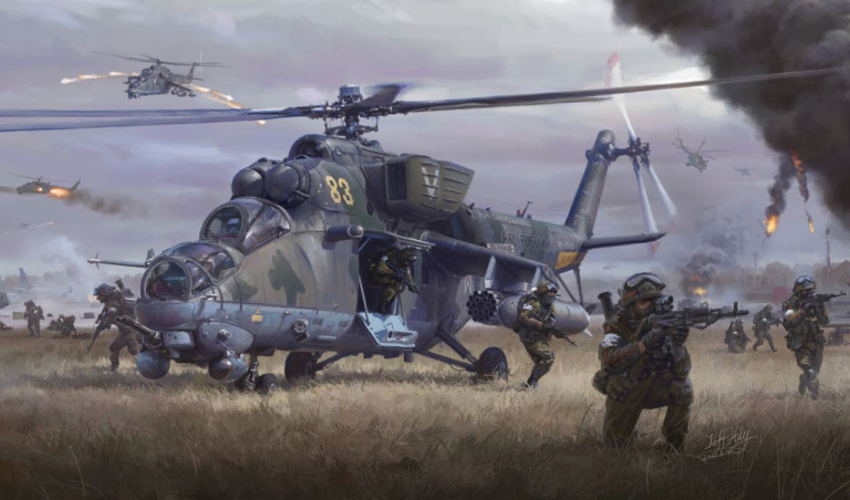 На заглавном фото: Jeff Holy, Арт посвящён гостомельскому десанту