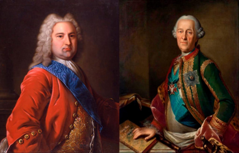 Заглавная иллюстрация: Портрет Эрнста Бирона кисти неизвестного художника в Рундальском дворце (ныне Латвия), портрет Бурхарда фон Миниха кисти художника Г. Бухгольца. Фрагменты