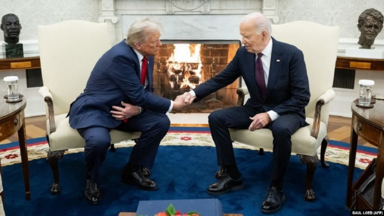 Заглавное фото: Дональд Трамп и Джозеф Байден обсуждают перспективы в Белом доме 13.11.2024 