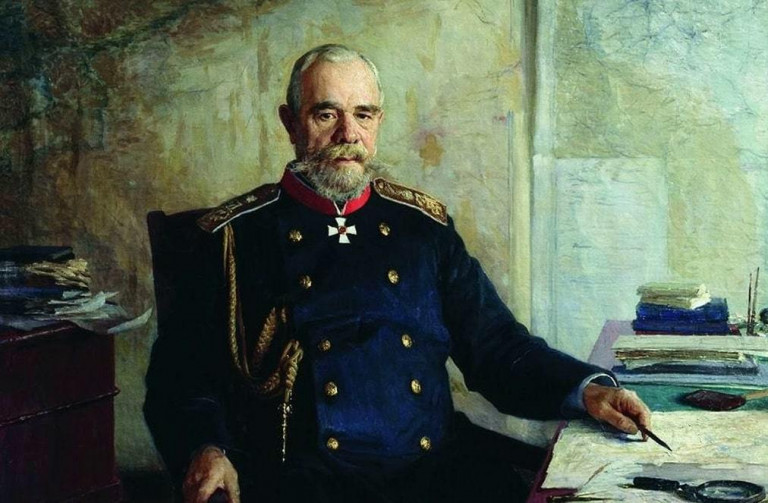 Заглавная иллюстрация: Генерал Обручев на картине художника Н.Я.Ярошенко