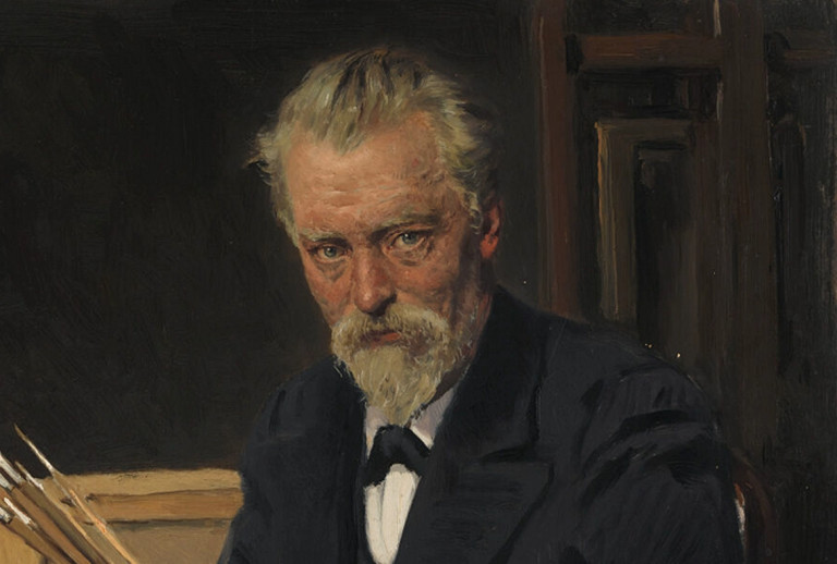 Заглавная иллюстрация. В. Е. Маковский. Автопортрет. 1905 г.