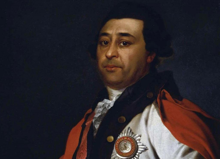 Заглавная иллюстрация. Портрет Ивана Абрамовича Ганнибала кисти художника Д.Г.Левицкого