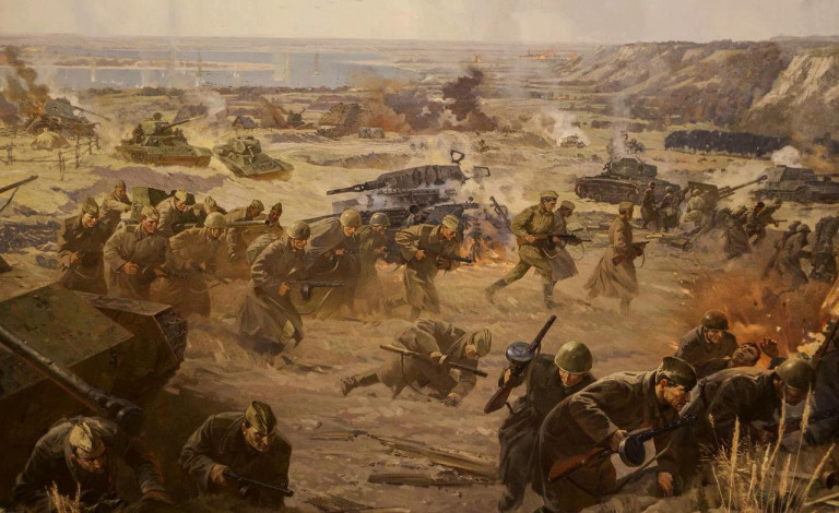 Заглавная иллюстрация. Фрагмент диорамы, созданной художником Присекиным