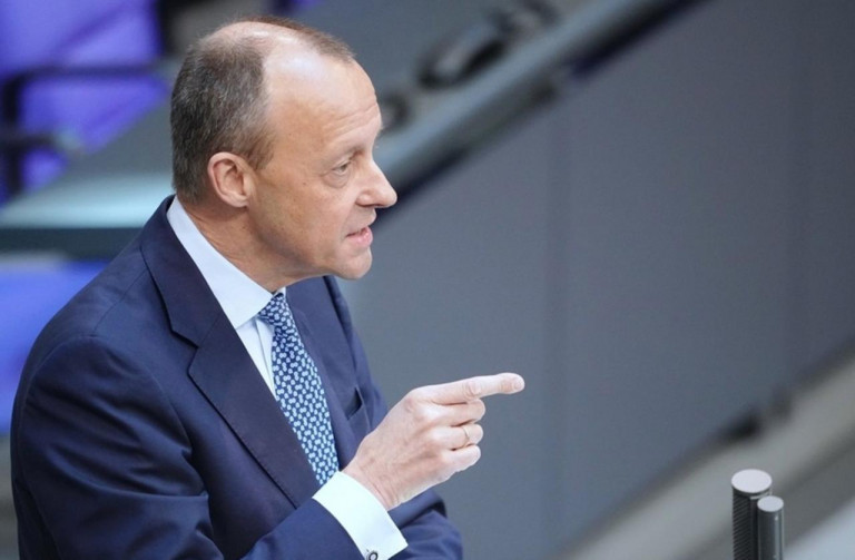 На заглавном фото: Выступление канцлера Ф.Мерца в Бундестаге 14.05.2025