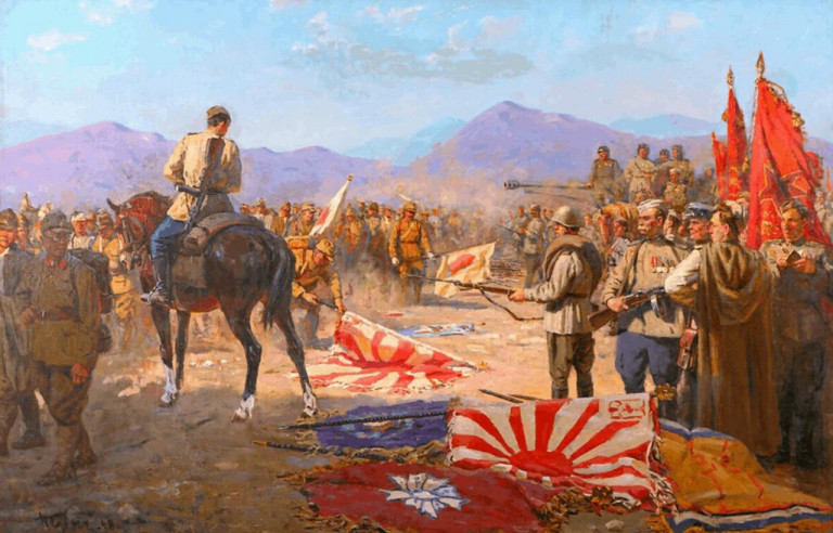 Заглавная иллюстрация: "Капитуляция Квантунской армии", П.Судаков