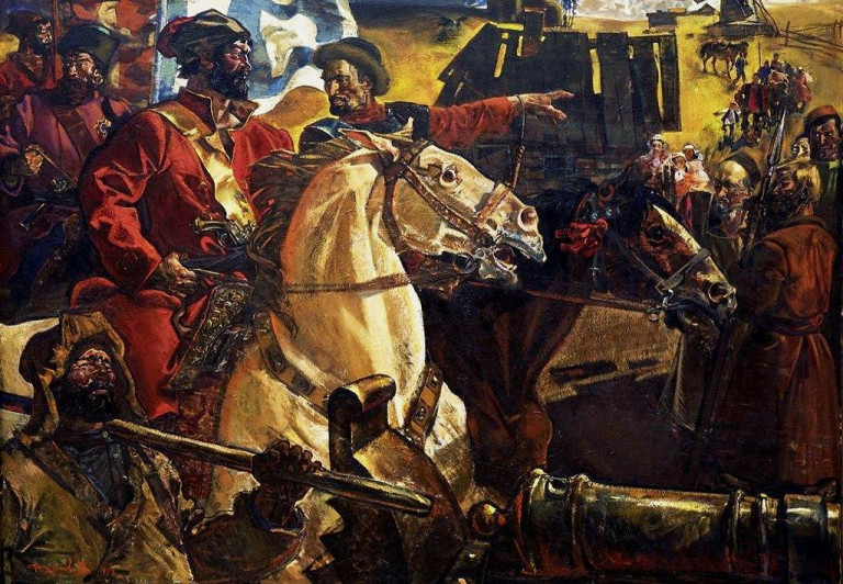 Заглавная иллюстрация. Емельян Пугачёв на картине В.К.Фёдорова.