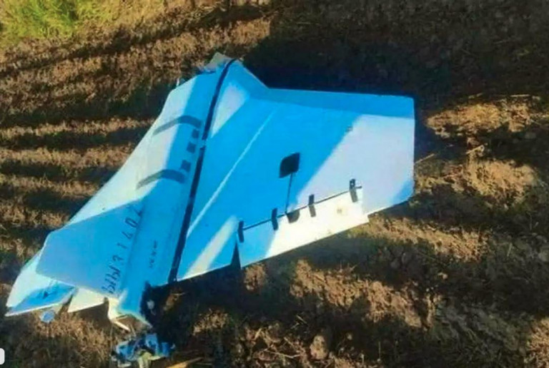 Заглавное фото: Дрон «Гербера», упавший на территории Польши