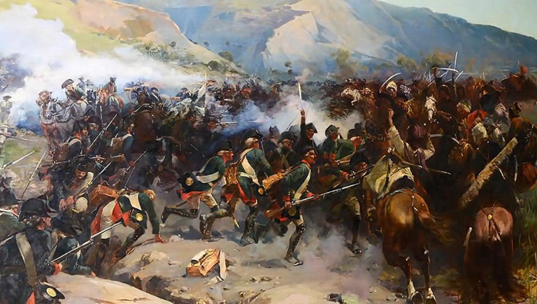 Заглавное фото: Битва при Иори на картине Н.С.Самокиша