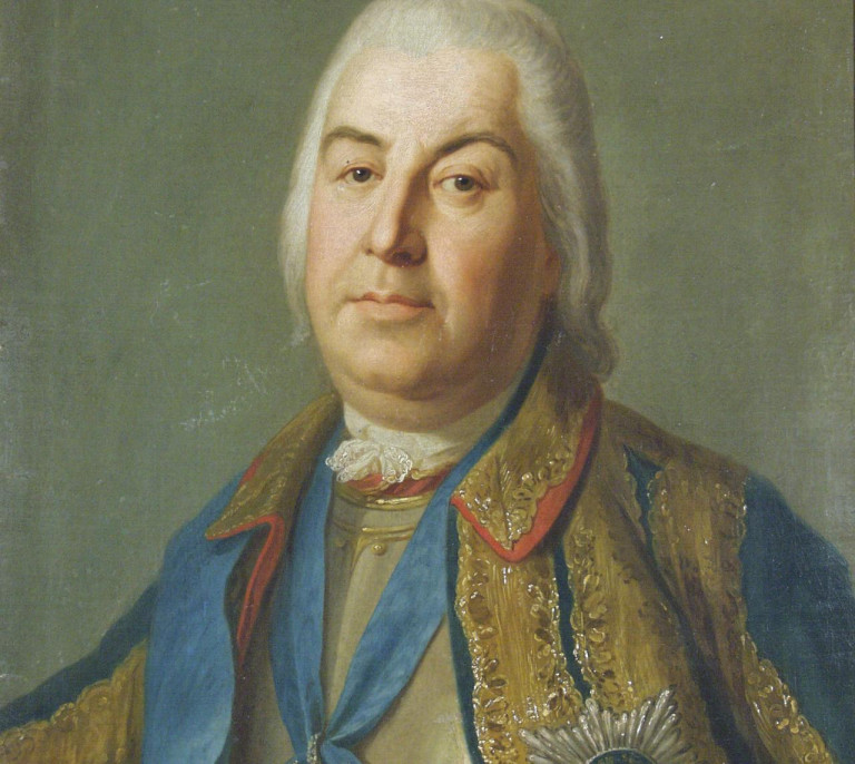 Заглавная иллюстрация. Генерал Пётр Салтыков на картине П.Ротари