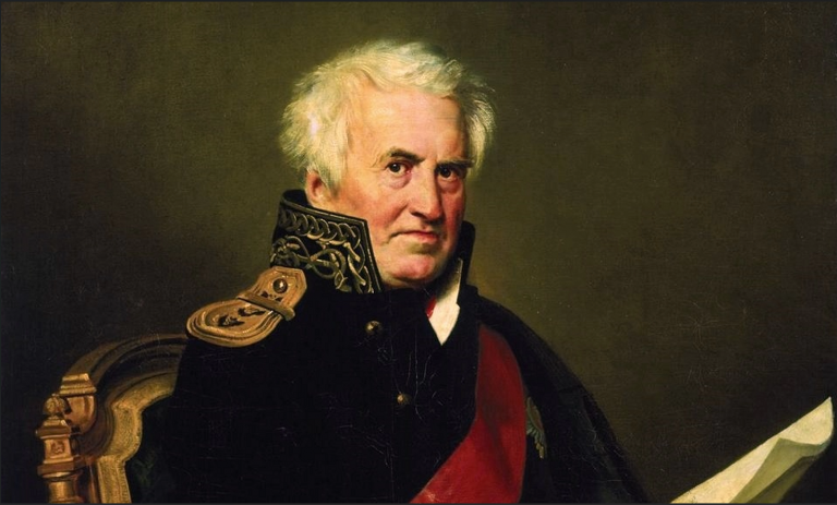 Заглавная иллюстрация. Адмирал Александр Шишков на портрете О.А.Кипренского