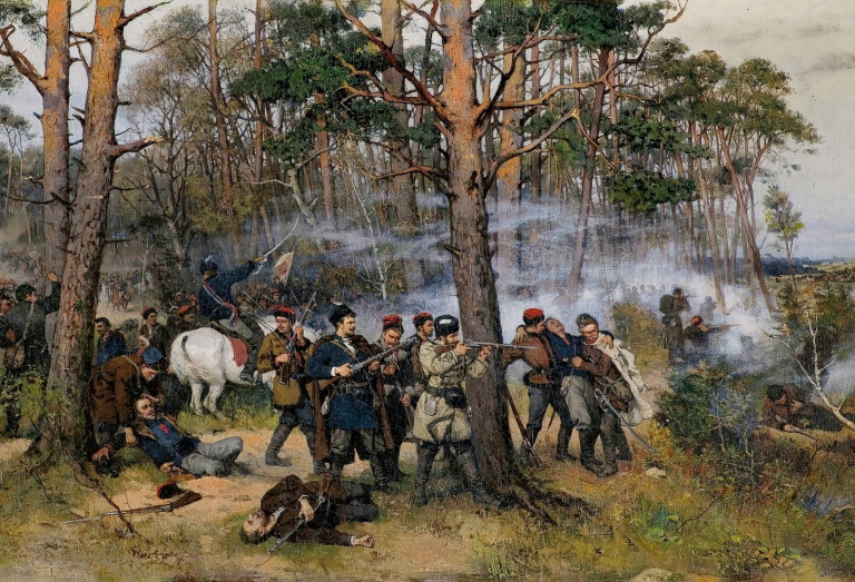 Заглавная иллюстрация. Эпизод восстания на картине Т.Айдукевича