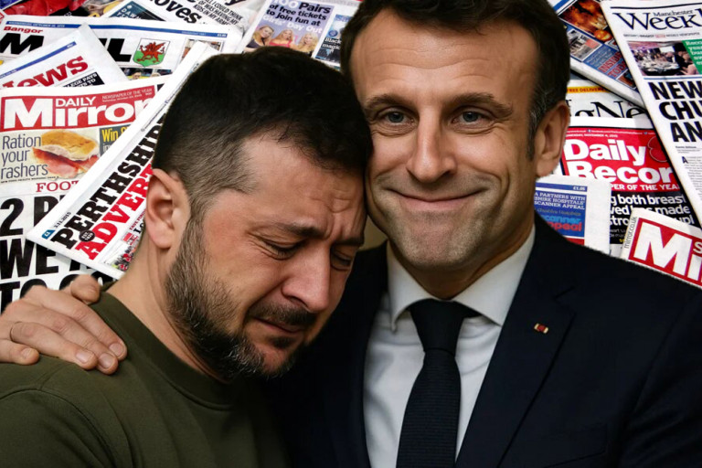 Зеленский и Макрон 