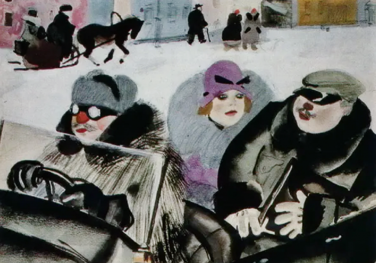 Заглавная иллюстрация. Нэпманы на карикатуре К.И.Рудакова