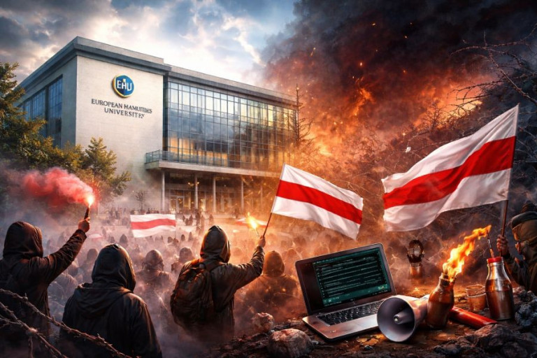 Заглавное фото: Европейский гуманитарный университет и его адепты теперь под запретом в Белоруссии