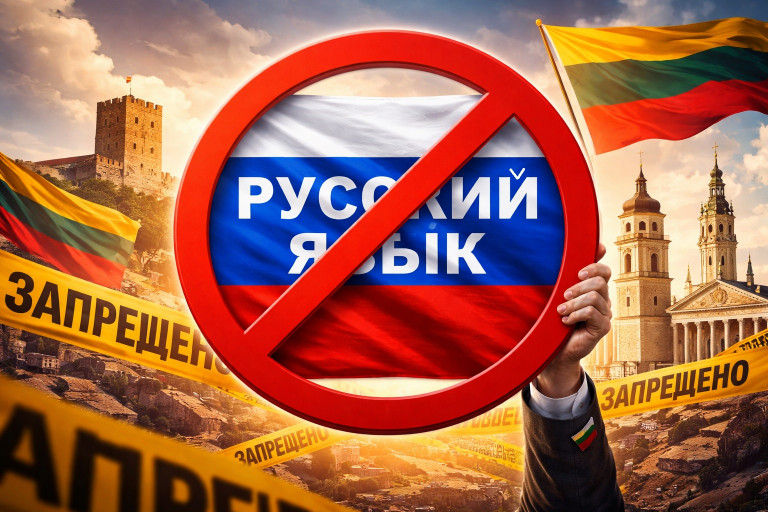 Заглавное фото: Запрет на использование русского языка в Литве