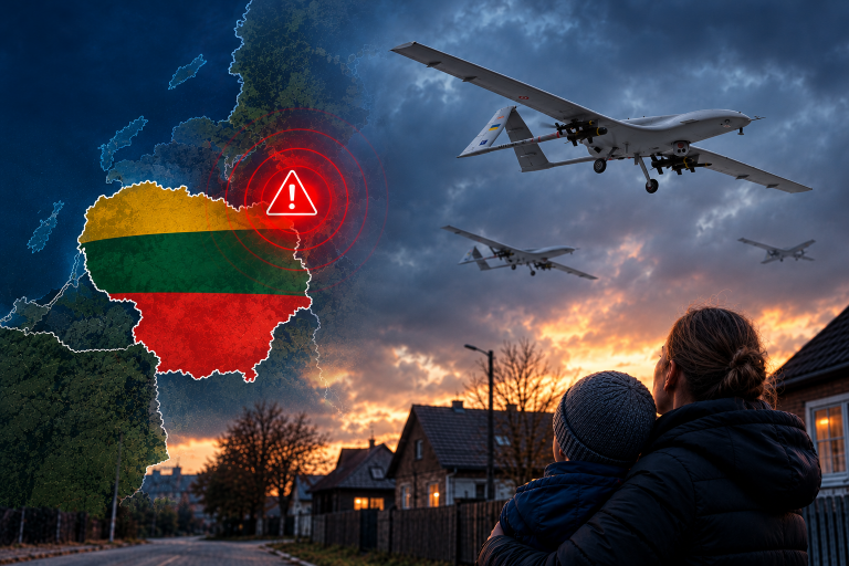 Украинские БПЛА над Литвой 